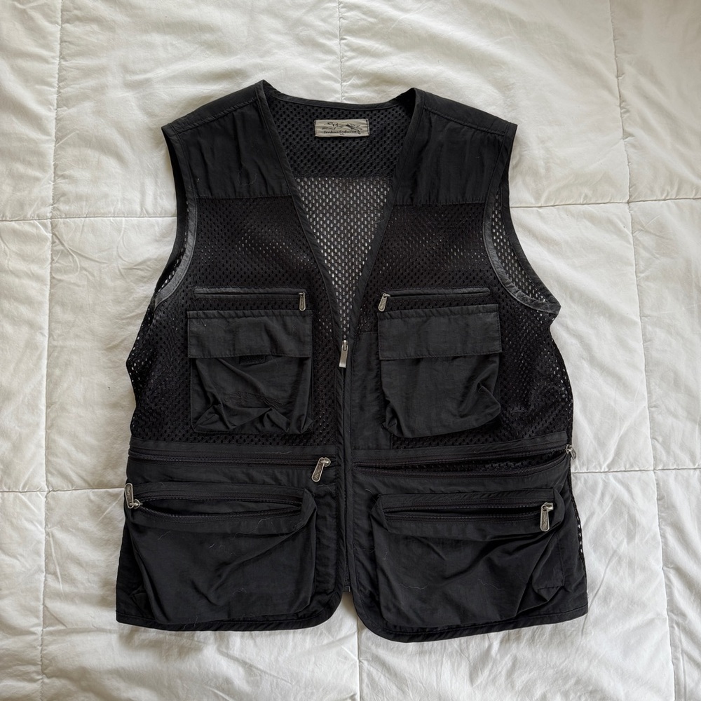 Black Mesh Utility Vest
